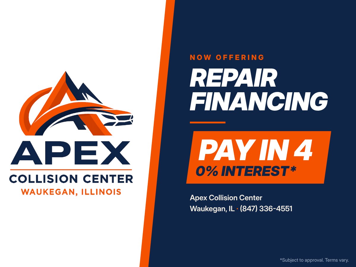 Pay in 4 repair financing with Sunbit at Apex Collision Center